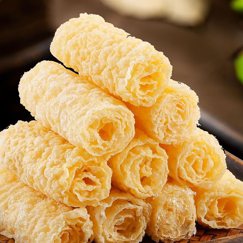 Deep Fried Bean Skin Rolls ean curd roll Dried Tofu