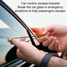 Yanmis Bracelet Car Window Breaker Car Glass Breaker Bracelet EDC Bracelet Vehicle Self Rescue Tool