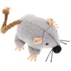 LUOZZY Interactive Cat Toys Plush Mice Playthings Gray Mouse Shape