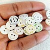 MajorCrafts® 48pcs 12.5mm 'Baby' Printed 2 Holes Round Resin Sewing