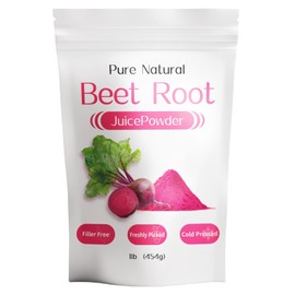 Real Beet Root Powder,Natural Super Beet Juice Superfood Powder for men,1Bl(454g),Filler Free,Freshly Picked,No Added Sugar,Vegan,Great Flavor for Drinks,Smoothie Mix,Beverages and Baking ﻿