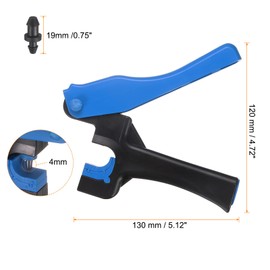 sourcing map 52pcs 4mm Drip Irrigation Tubing Hole Punch with Easier 1/4 Inch Fitting Emitter Insertion Drip Tube Hole Punch Fitting Insertion Tools for Laying Branch Drip Pipes