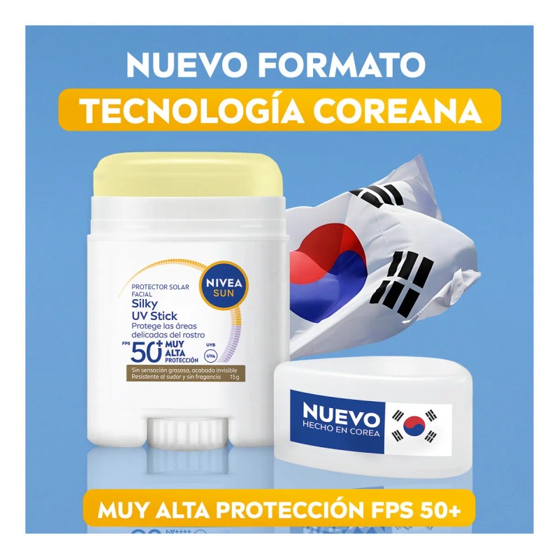 Silky UV Stick NIVEA SUN Protector Solar Facial en Barra