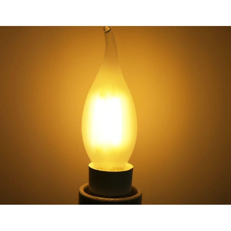Lamsky Chandelier LED Light Bulbs 40W Equivalent E26 Base,Dimmable 4W