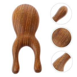 KOMBIUDA Household Wear-resistant Hair Massager Comb for Scalp and Face Natural Green Sandalwood Improves Blood Circulation for Daily Use and Relaxation