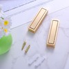 BOXOB 2 Pcs Foldable Gold Wall Hooks, Heavy Duty Brushed