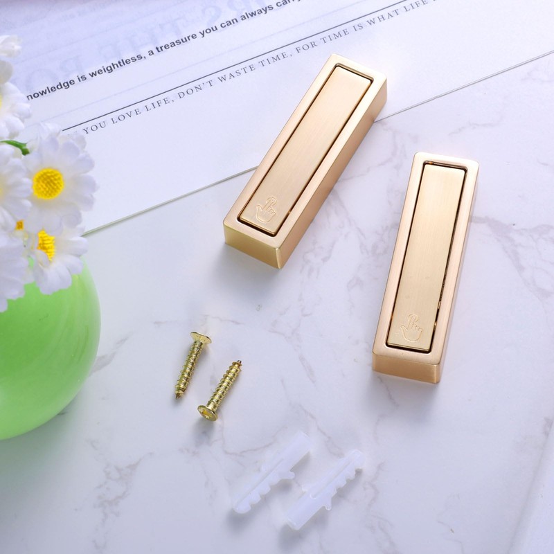 BOXOB 2 Pcs Foldable Gold Wall Hooks, Heavy Duty Brushed