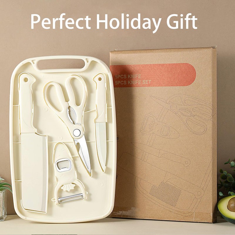 Cutting Board and Knife Set, 5 In1 Travel Cutting Board
