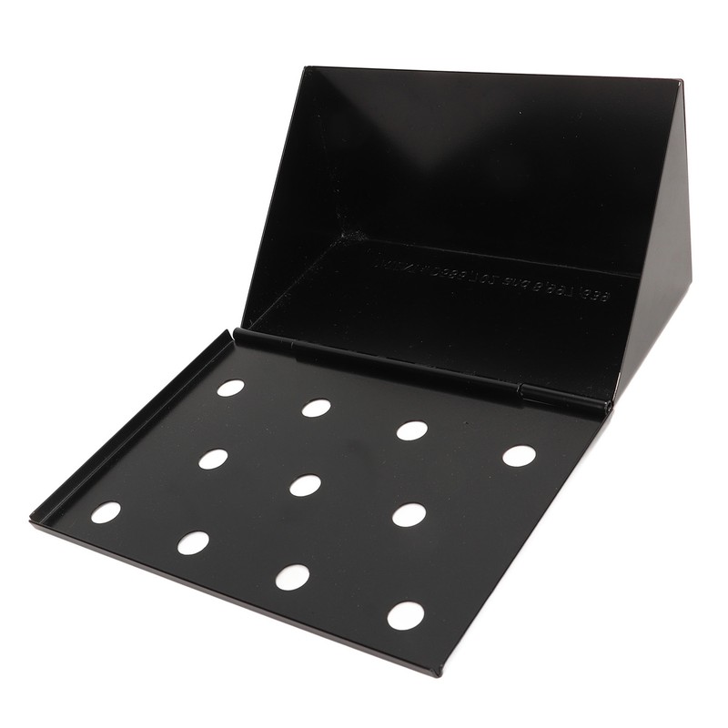 Smoker Box Black V Shape Stainless Steel Anti Stick Large