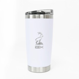 iBEX Tumbler 20 oz Stainless Steel Vacuum Insulated Tumbler With Magnetic Slider Lid (White)