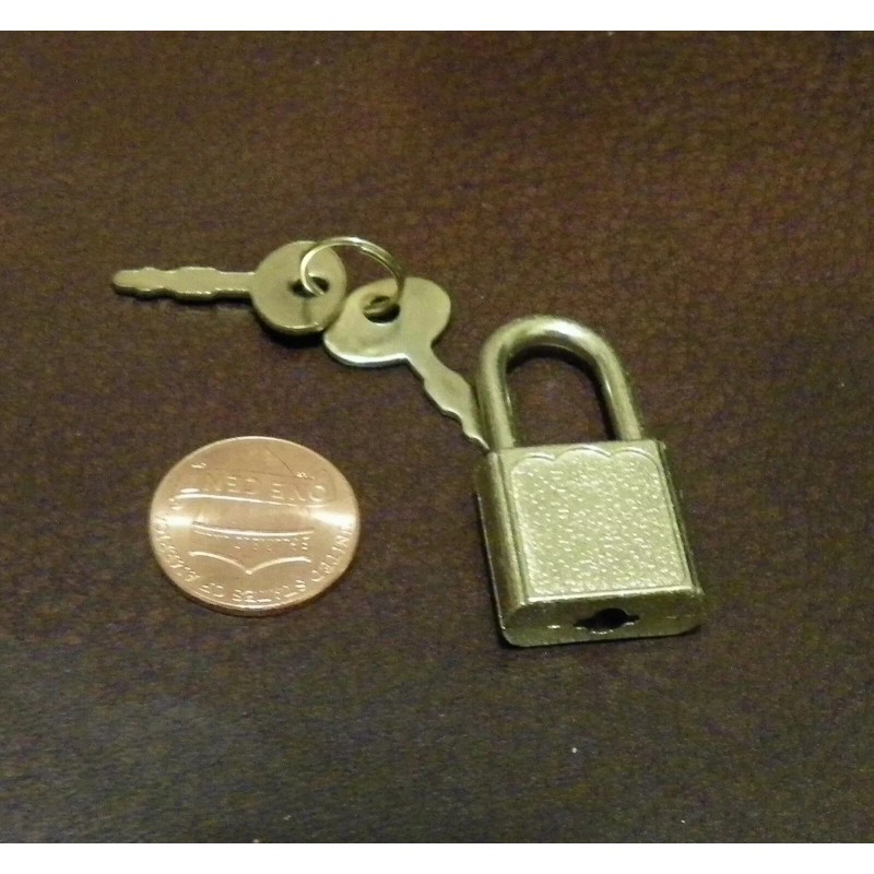 H.T.C. Lot of 3 - Mini BRASS Locks w/ Keys