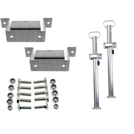 The Drive Drop Support Set Suitable for Various Stema Trailers with 600 mm Supports, Clamp Holder and Screw Set