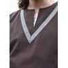 Battle-Merchant Medieval Tunic Ailrik Cotton Tunic with Border for Men