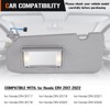 Sun Visor for Honda CRV 2017-2022, Left Driver Side Grey