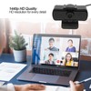 Computer Camera HD 1440p Noise Reduction USB Webcam with Mic