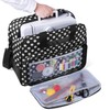 Yarwo Sewing Machine Storage Bag with Non-Slip Bottom, black dot