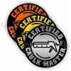 Unbranded/Generic 3x Certified Caulk Master Funny Hard Hat Helmet Stickers