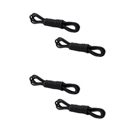 wumio Leather Shoes, Laces, Black, 2 Pairs (4 Pieces) Set, Length 27.6 inches (70 cm), Waxing, Shoelaces, Business Shoes, Boots, Laces, Lace-Up, Replacement, Wear and tear, Spare