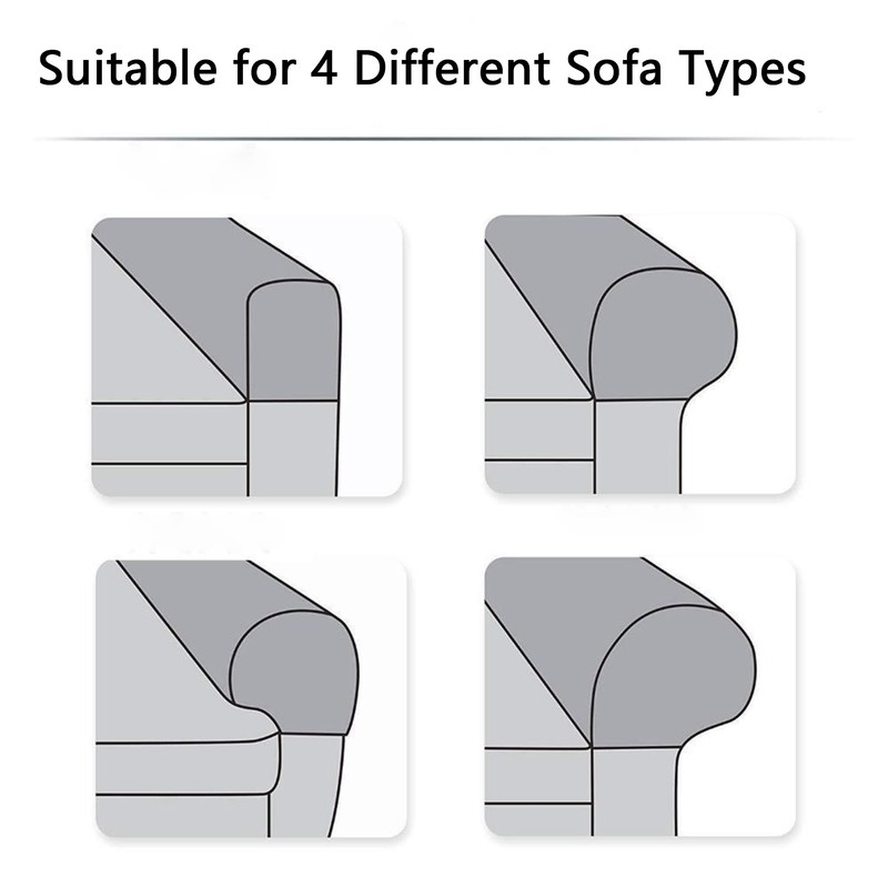 2 PCS Arm Rest Covers Sofa, Chair Arm Protectors Stretch,