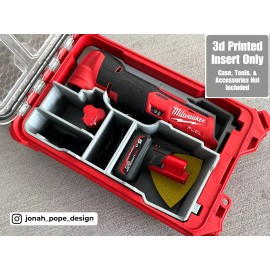Jonah Pope Design Milwaukee Packout Insert for M12 Fuel Multi-tool  (Insert Only) - Red