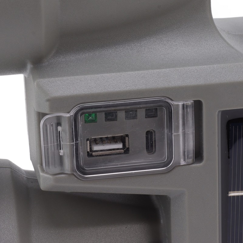 Solar Flashlight Handheld LED Spot Light Flashlight with Dual Side