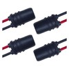 T10 194 Instrument Bulb Socket for Car, Round Mouth Pre-Wired