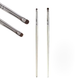 SALOCY Mini Smudge Brush for Eyeliner,2 PCS Small Smudge Brush for Precision Eyeshadow and Eyeliner,Eyeliner Brush for Powder Gel Cream Liquid Concealer,Eye Makeup Brush Set