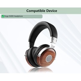 XRHTONG Prime Ear Pads Replacement Compatible with Sivga SV005 SV005 Headphones Ear Pads Cushions (Protein Leather/Memory Foam)