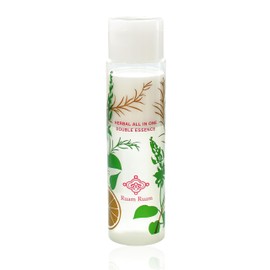 Ruanruin Herbal All-in-One Double Essence, One-Step Serum, 2 Layers of Serum and Beauty Oil, Highly Moisturizing, Dry or Sensitive Skin, Pore and Dullness Care, No Additives, Herbal Scent, Made in Japan