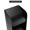 QWORK 3-Roll Stainless Steel Toilet Paper Dispenser with Lock, Wall