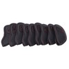 9Pcs/Set Golf Iron Head Covers Waterproof Sunscreen Golf Iron Covers