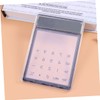 Operitacx Portable Transparent Touch Screen Calculator with Solar Power Compact