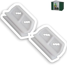 DIY Best Buy Replacement Door Slides for Metal Shed - Durable PETG, White, Set of 2, Made in UK