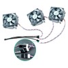 Pack of 4 3-Way 4-Pin PWM Fan Splitter Cable -