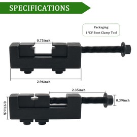 CV Boot Clamp Pliers,Antirust CV Boot Clamp Tool with 20PCS Stainless Steels Single Ear Hose Clamps,Tie Rod Boots Clamps for Installation and Removal of Axle Boots Clamping