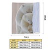 Cute Polar Bear Throw Blanket Super Soft Warm Fluffy Fleece