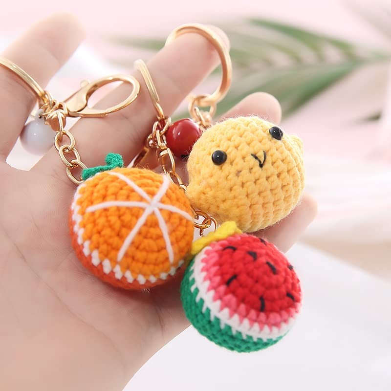 PTNKUIIY Korean 3D Bear Keyring Dekora, lemon