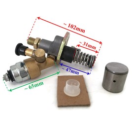 Fuel Injection Pump with Solenoid for Yanmar L100 Diesel Tractor Engine Chinese 186F 186FA 10HP 6.5mm plunger size Generator