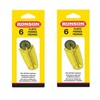 Ronson Flints - 6 Flints per Card (Pack of 12)