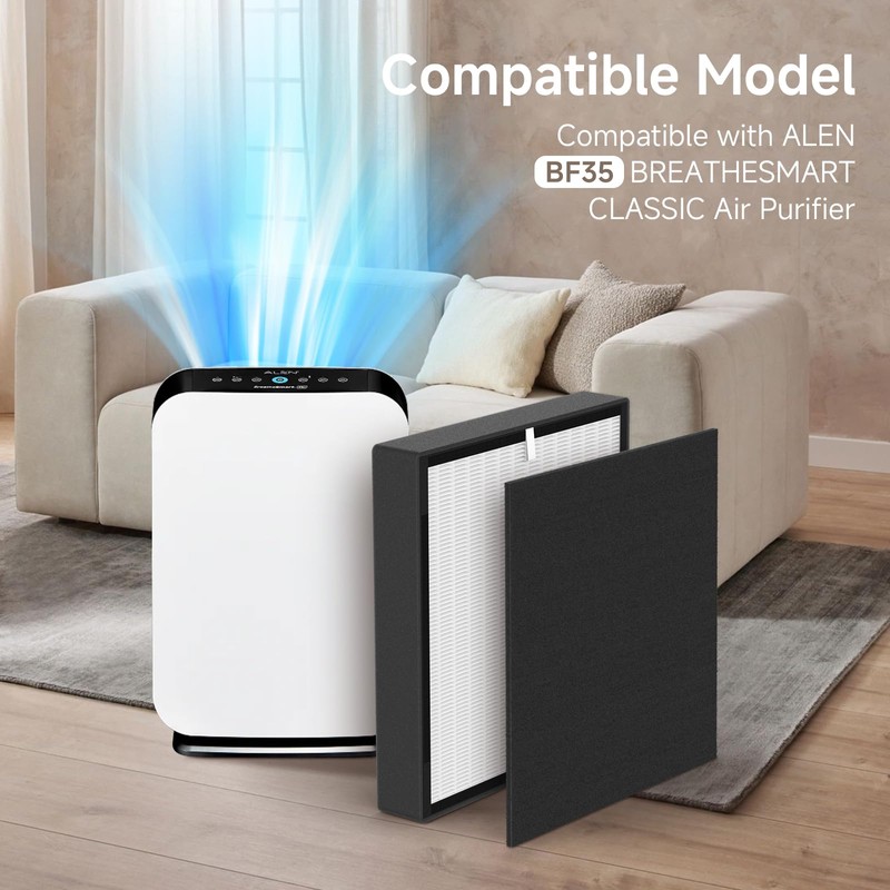 BF35 H13 Grade True HEPA Replacement Filter Compatible with BreatheSmart