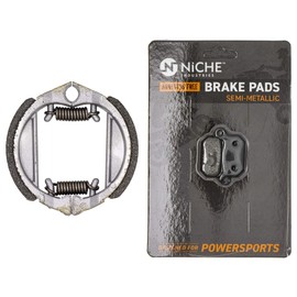 NICHE Brake Pad with Shoe Set for KTM 50 SX Jr Pro Sr Senior Junior Adventure 45009035000 Semi-Metallic Complete