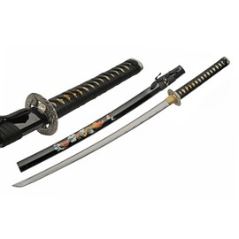 39” Air Dragon Carbon Steel Replica Katana Sword with ABS Printed Scabbard