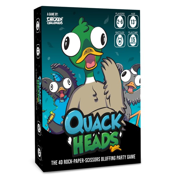 Chicken Challengers Chicken Challengers Quack Heads Card Game The 4D