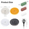 4 PCS Polishing Pads for Drill, Metal Polishing Kit with