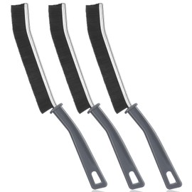 Kiemeu 3 Pieces Joint Brush for Bathroom Scrubber with Hard Bristles Window Grooves Cleaning Brush Narrow Gap Cleaning Brush Multifunctional Brush