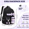 Tanou School Backpack Girls Children's Backpack Waterproof Backpack Teenager Daypack