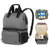 (Breast Pump Backpack, Gray) - Luxja Breast Pump Bag with