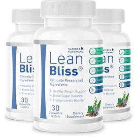 LeanBliss - 100% Natural Formula for Energy Support with Berberine and Cinnamon | 30 Chewable Tablets, 3 Month Supply