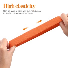 ABOOFAN 4Pcs Lunch Box Bands Straps Lunch Container Elastic Band for Picnic Camping Travel