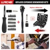 LLNDEI 1/4 & 3/8 Inch Drive Impact Socket Set, 186